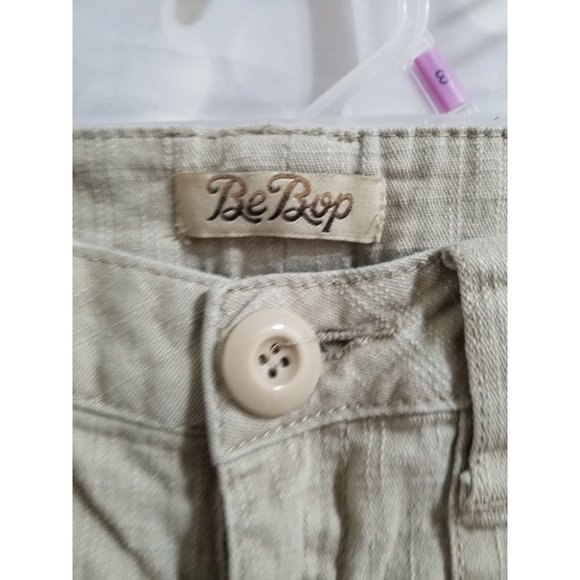 Bebop Juniors Jeans Size 1 Khaki Slight Flare - Picture 3 of 7
